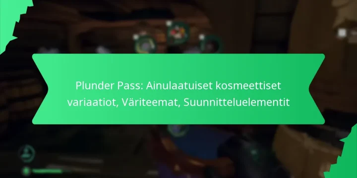 Plunder Pass: Ainulaatuiset kosmeettiset variaatiot, Väriteemat, Suunnitteluelementit