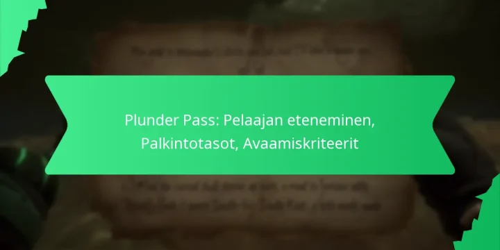 Plunder Pass: Pelaajan eteneminen, Palkintotasot, Avaamiskriteerit