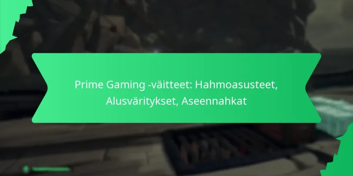 Prime Gaming -väitteet: Hahmoasusteet, Alusväritykset, Aseennahkat