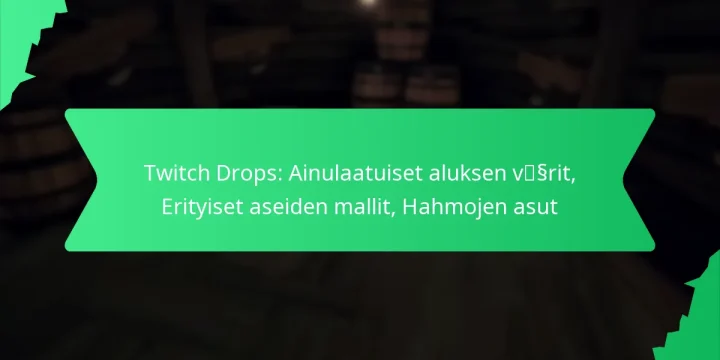 Twitch Drops: Ainulaatuiset aluksen värit, Erityiset aseiden mallit, Hahmojen asut