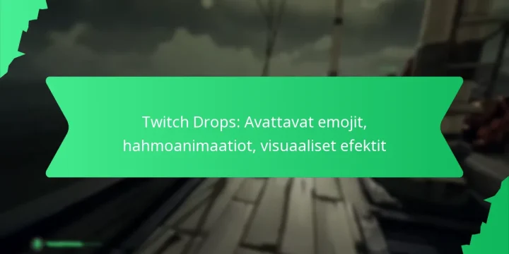 Twitch Drops: Avattavat emojit, hahmoanimaatiot, visuaaliset efektit