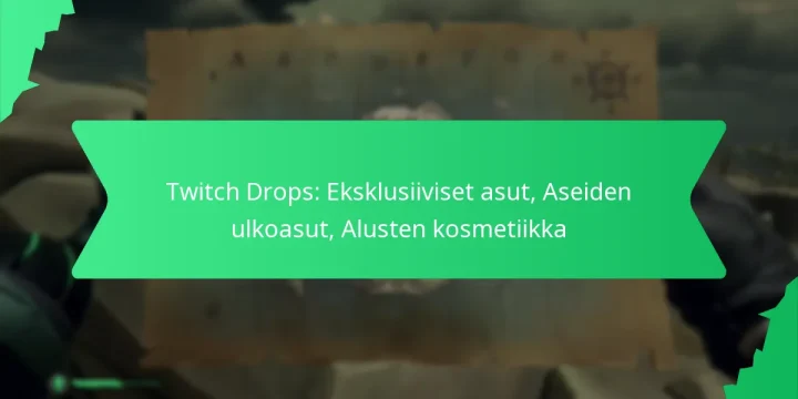 Twitch Drops: Eksklusiiviset asut, Aseiden ulkoasut, Alusten kosmetiikka