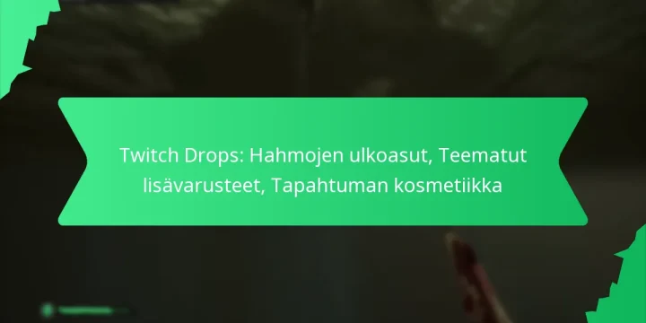 Twitch Drops: Hahmojen ulkoasut, Teematut lisävarusteet, Tapahtuman kosmetiikka