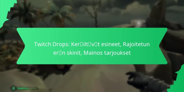 Twitch Drops: Keräiltävät esineet, Rajoitetun erän skinit, Mainos tarjoukset