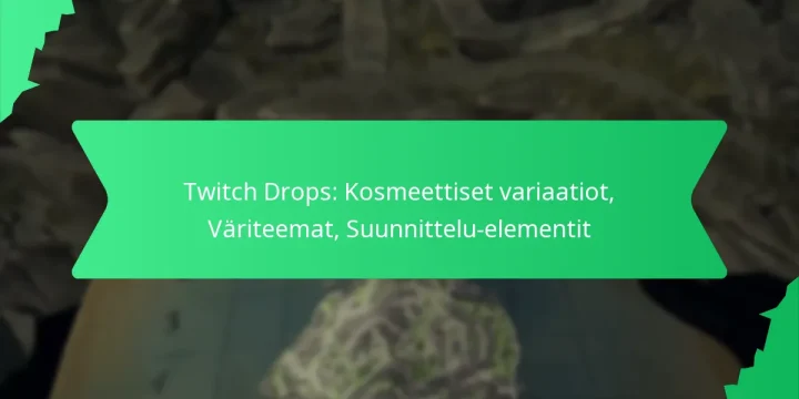 Twitch Drops: Kosmeettiset variaatiot, Väriteemat, Suunnittelu-elementit