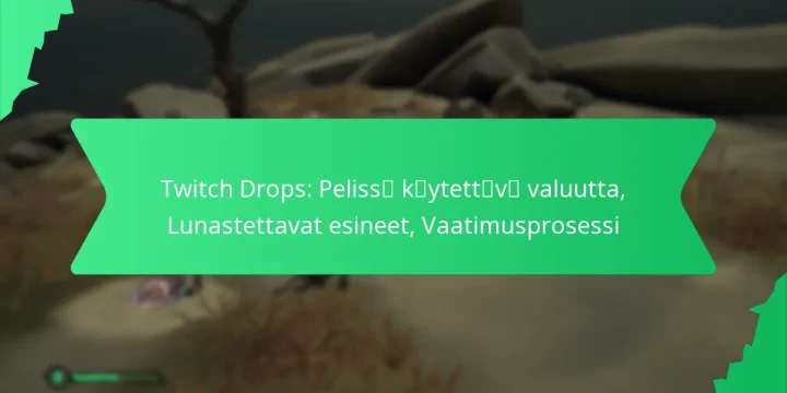 Twitch Drops: Pelissä käytettävä valuutta, Lunastettavat esineet, Vaatimusprosessi
