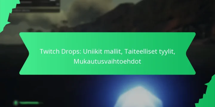 Twitch Drops: Uniikit mallit, Taiteelliset tyylit, Mukautusvaihtoehdot