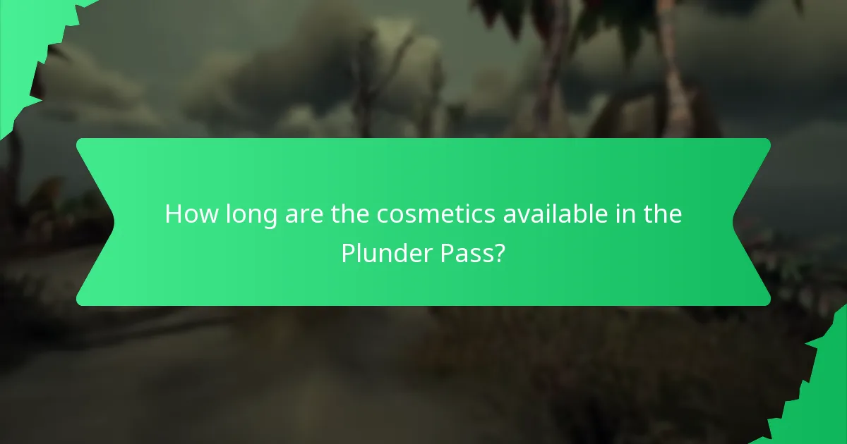 What seasonal cosmetics are available through the Plunder Pass?